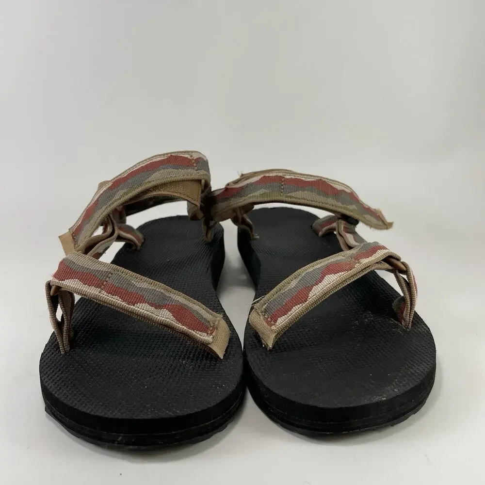 Teva Original Universal Sport Sandals Womens Size 9 Brown Tan Strappy Active